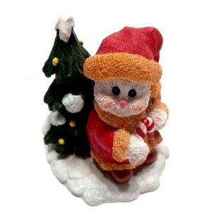 Snowman Santa Tree Santa's Bag Christmas Candy Cane Holiday 3.5 Inches Tall